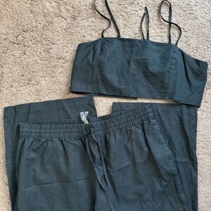 Victoria's Secret Linen Matching Set/Swim Cover Up